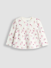 JoJo Maman Bébé Pink Fairy Print 2 Pack Jersey Pyjamas - Image 2 of 11