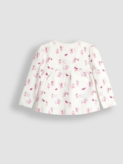 JoJo Maman Bébé Pink Fairy Print 2 Pack Jersey Pyjamas - Image 3 of 11