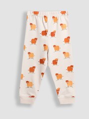JoJo Maman Bébé Natural Highland Cow Character Mix And Match 2 Pack Pyjamas - Image 9 of 10
