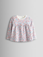 JoJo Maman Bébé Pink Bunny Print 2 Pack Jersey Pyjamas - Image 4 of 13