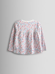 JoJo Maman Bébé Pink Bunny Print 2 Pack Jersey Pyjamas - Image 5 of 13