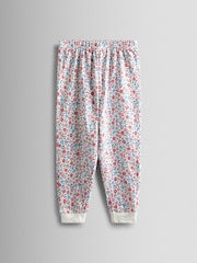 JoJo Maman Bébé Pink Bunny Print 2 Pack Jersey Pyjamas - Image 6 of 13