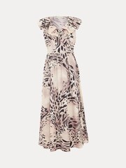 Phase Eight Black Trix Leopard Print 100% Cotton Dress - Image 8 of 8