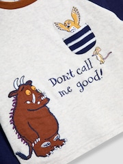 JoJo Maman Bébé The Gruffalo Character Appliqué Jersey Pyjamas - Image 12 of 13