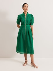 Phase Eight Green Carey Check Dress - Image 2 of 7