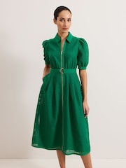 Phase Eight Green Carey Check Dress - Image 4 of 7