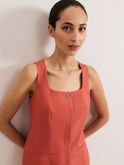 Phase Eight Brown Lottie Waistcoat - Image 6 of 8