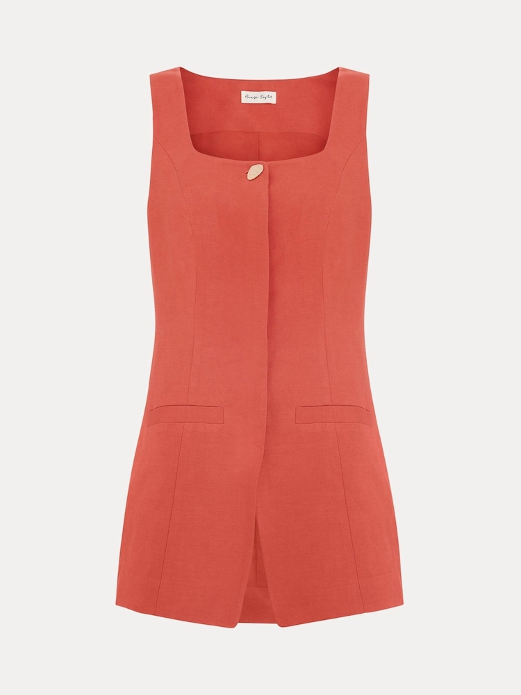 Phase Eight Brown Lottie Waistcoat - Image 8 of 8
