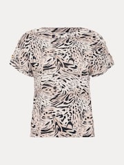 Phase Eight Black Suzie Button 100% Cotton Top - Image 6 of 6