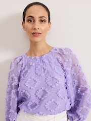 Phase Eight Purple Shayla Blouse - Image 1 of 7