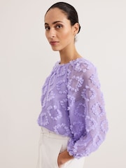 Phase Eight Purple Shayla Blouse - Image 5 of 7