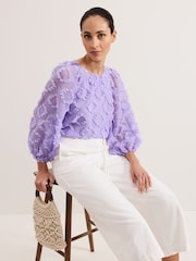 Phase Eight Purple Shayla Blouse - Image 6 of 7