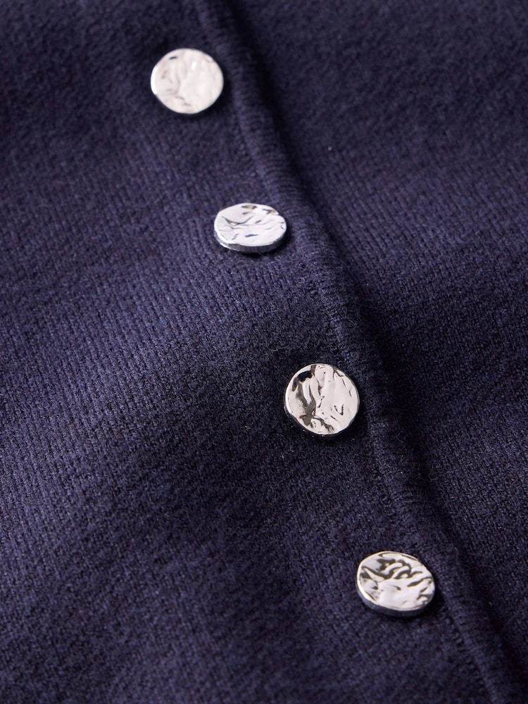 Mint Velvet Blue Knitted Waistcoat - Image 7 of 7 Mint Velvet Blue Knitted Waistcoat - Image 7 of 7
