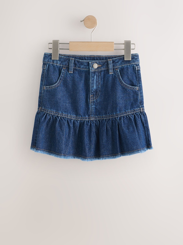 Denim Dark Wash Cotton Skirt (3-16yrs) - Image 1 of 4