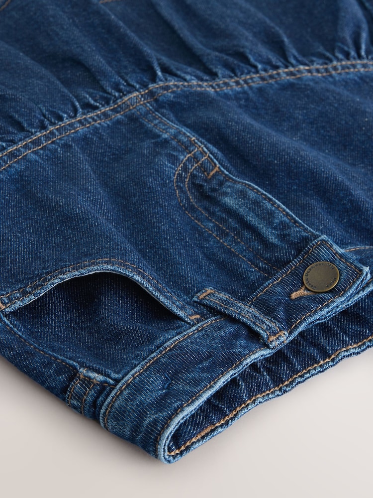 Denim Dark Wash Cotton Skirt (3-16yrs) - Image 4 of 4