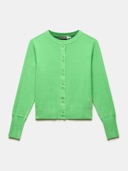 Mint Velvet Green Cotton Blend Cardigan - Image 6 of 8