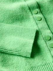 Mint Velvet Green Cotton Blend Cardigan - Image 8 of 8