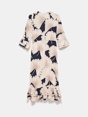 Mint Velvet Blue Floral Print Midi Dress - Image 8 of 9