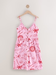 Red/Pink Jersey Midi Dress - Image 6 of 8