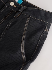 Schwarzer Cord - Ankle Straight Leg Carpenter Jeans - Bild 5 von 11