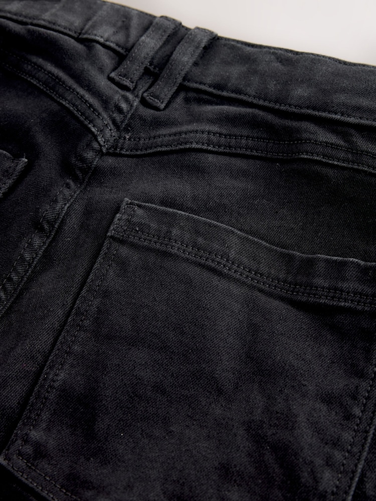 Black High Rise FlexiFit Pull On Skinny Jeans - Image 10 of 10