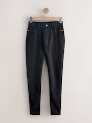 Black High Rise FlexiFit Pull On Skinny Jeans - Image 7 of 10