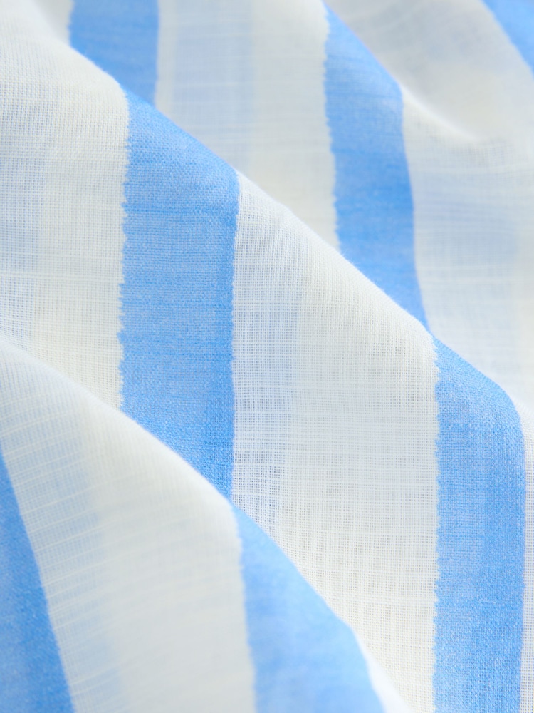 Blue/White/Lemon Print - Camisas de praia Cover-Up - Imagem 8 de 8
