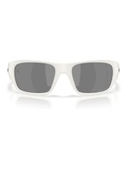 Oakley Masseter Rectangle White Sunglasses - Image 1 of 8