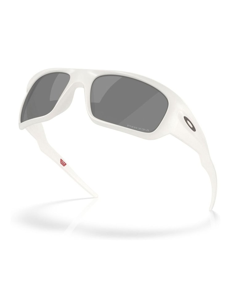 Oakley Masseter Rectangle White Sunglasses - Image 4 of 8