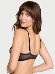 Victoria's Secret Black Push Up Wisteria Embroidery Bra - Image 2 of 2