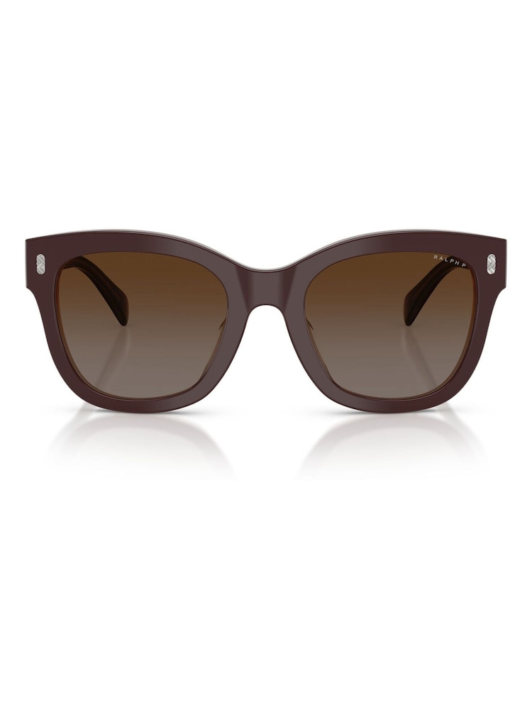 Ralph By Ralph Lauren Oval Brown Sunglasses - Image 1 of 5