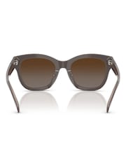 Ralph By Ralph Lauren Oval Brown Sunglasses - Image 4 of 5