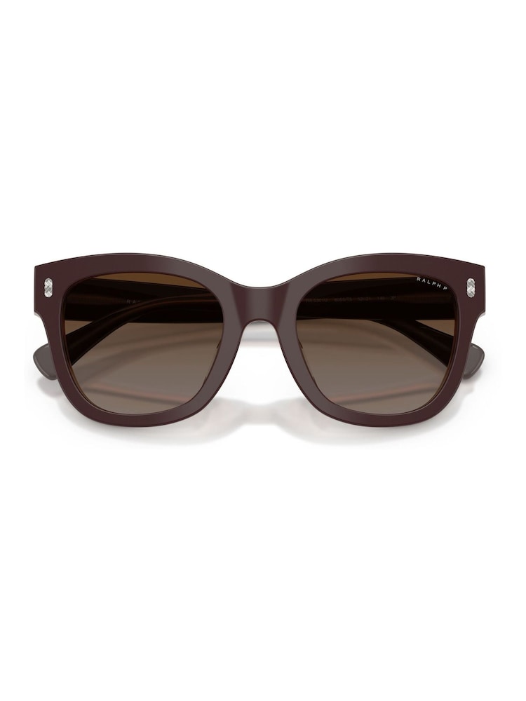 Ralph By Ralph Lauren Oval Brown Sunglasses - Image 5 of 5