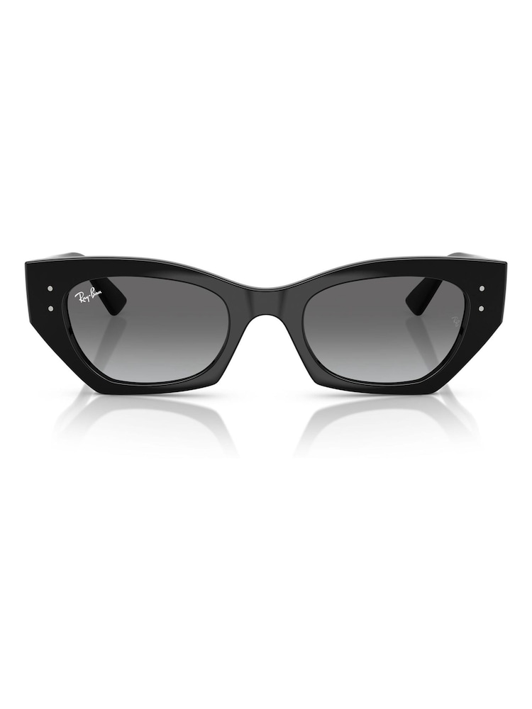 Ray Ban Zena Irregular Black Sunglasses - Image 1 of 6