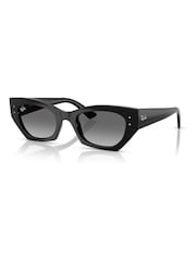 Ray Ban Zena Irregular Black Sunglasses - Image 3 of 6