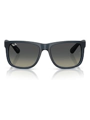 Ray Ban Justin Blue Square Sunglasses - Image 1 of 6