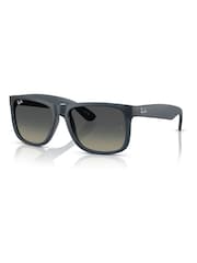 Ray Ban Justin Blue Square Sunglasses - Image 3 of 6
