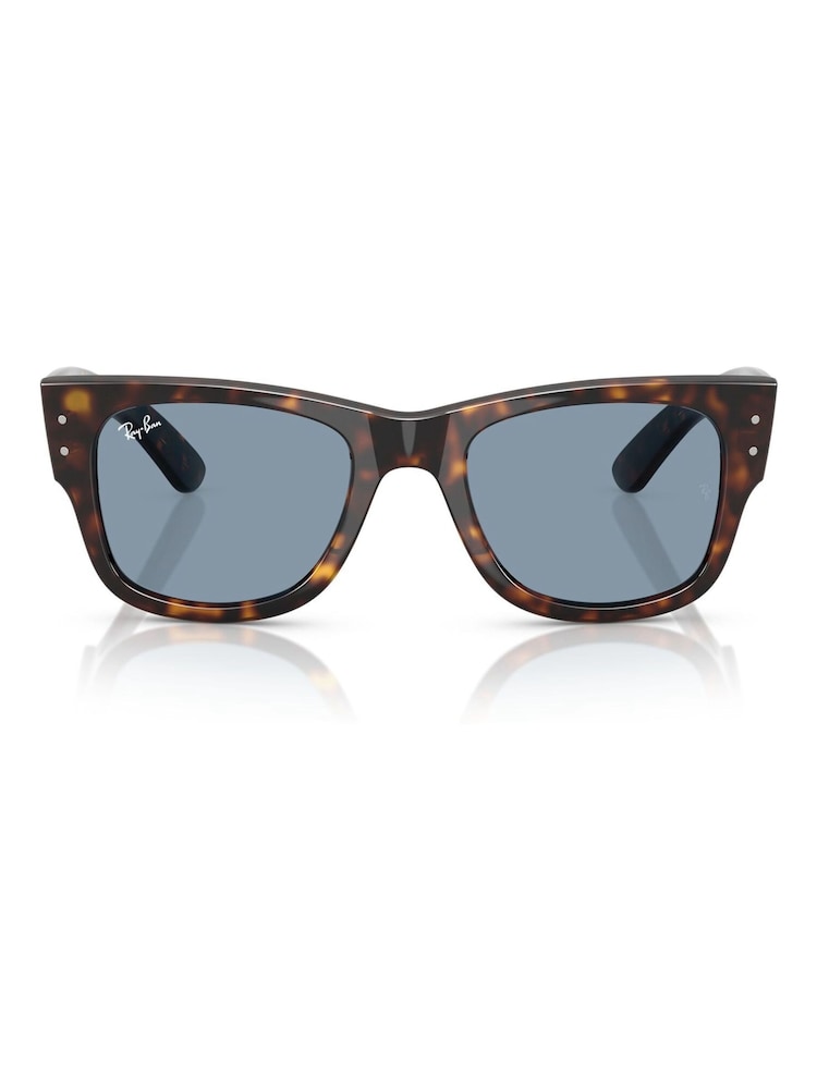 Ray Ban Mega Wayfarer Square Brown Sunglasses - Image 1 of 6