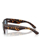Ray Ban Mega Wayfarer Square Brown Sunglasses - Image 4 of 6
