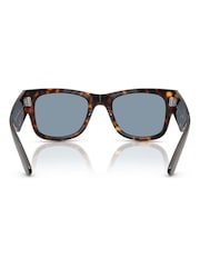Ray Ban Mega Wayfarer Square Brown Sunglasses - Image 5 of 6
