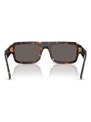 Ray Ban Lukas Rectangle Brown Sunglasses - Image 6 of 6
