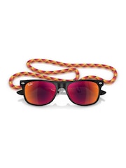 Ray Ban Junior New Wayfarer Square Black Sunglasses - Image 4 of 6