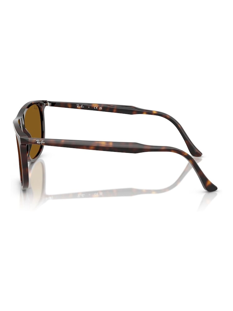 Ray Ban Rectangle Brown Sunglasses - Image 2 of 6