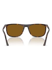 Ray Ban Rectangle Brown Sunglasses - Image 5 of 6