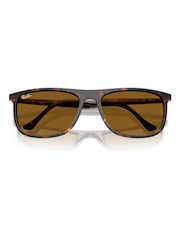 Ray Ban Rectangle Brown Sunglasses - Image 6 of 6