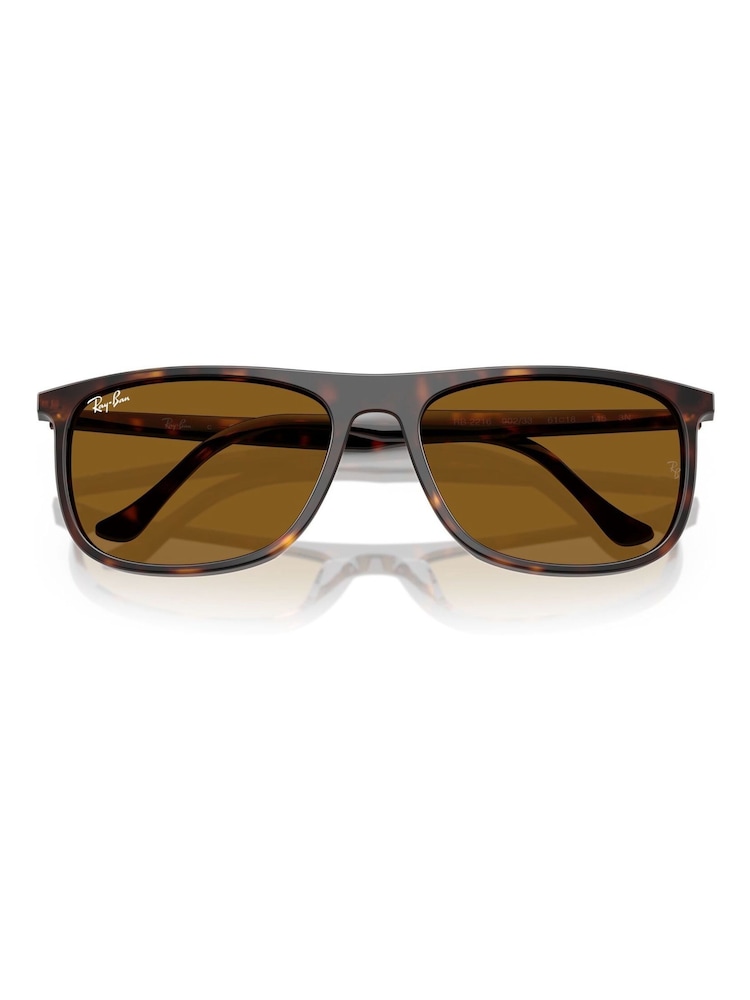 Ray Ban Rectangle Brown Sunglasses - Image 6 of 6