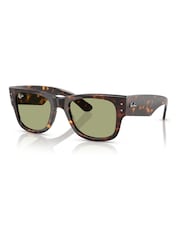 Ray Ban Mega Wayfarer Square Brown Sunglasses - Image 1 of 6