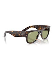 Ray Ban Mega Wayfarer Square Brown Sunglasses - Image 2 of 6
