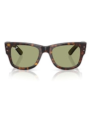 Ray Ban Mega Wayfarer Square Brown Sunglasses - Image 4 of 6