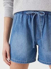 Hush Denim Blue Betty Pull On Denim Shorts - Image 4 of 6